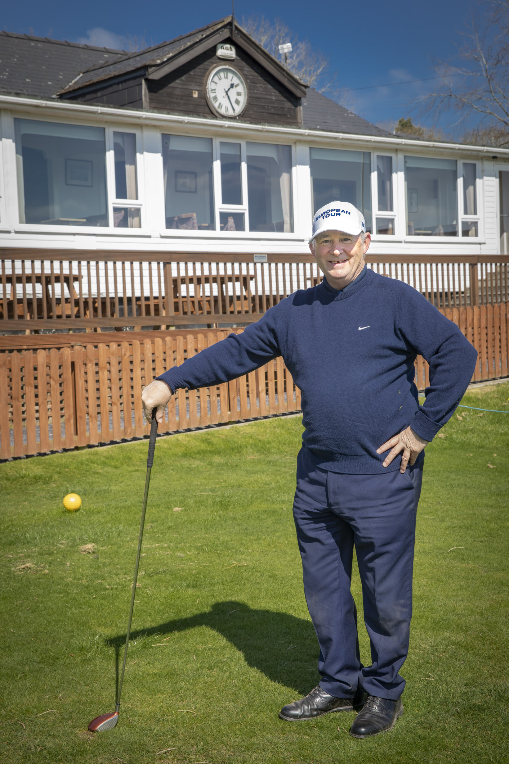 Oswyn Roberts volunteer of the year 2018 at Ruthin Golf club.